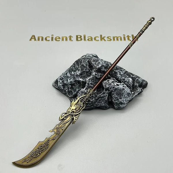 Azure Dragon Crescent Glaive Guan Yu Wo Long Metal Replica