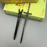 1:6 scale anime-style zinc alloy sword replica with sheath for BlacksmithSONG collectibles