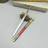 Anime-style zinc alloy sword replica with ornate sheath, collectible display from BlacksmithSONG