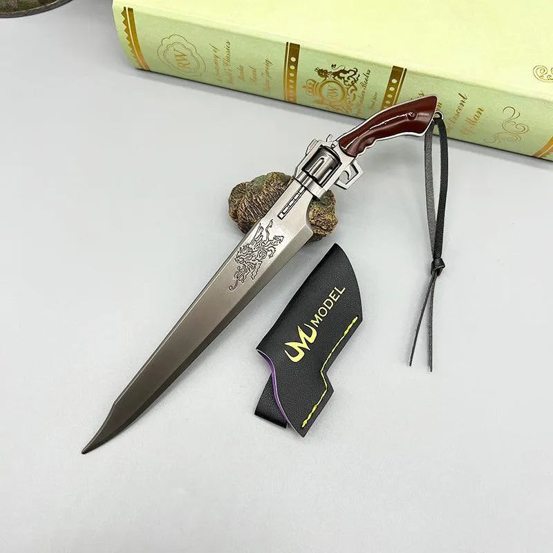 Revolver Gunblade Replica | Final Fantasy VIII Metal Sword | 1:6 Scale Collectible | BlacksmithSONG - BlacksmithSONG
