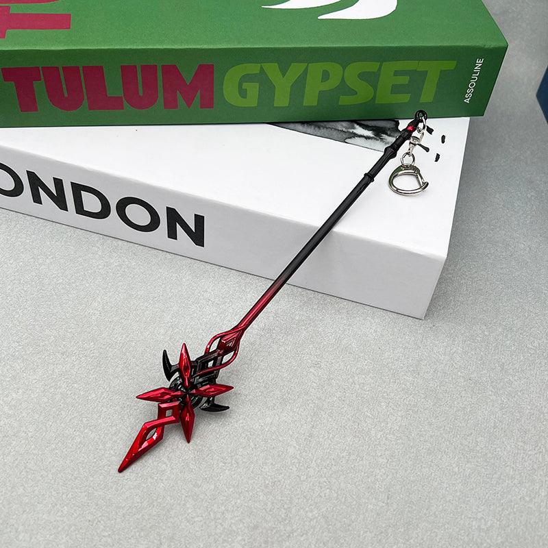 Crimson Moon's Semblance Replica | Genshin Impact Spear | Metal Collectible | BlacksmithSONG - BlacksmithSONG