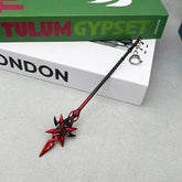 Crimson Moon's Semblance Replica | Genshin Impact Spear | Metal Collectible | BlacksmithSONG - BlacksmithSONG