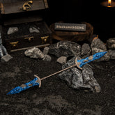 Réplica de las Espadas Gemelas Negras de la Gárgola de Elden Ring - Espadas Dobles del Guardián de Piedra | Arte coleccionable con recubrimiento electrostático