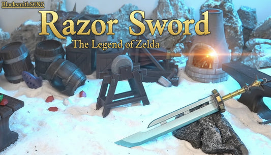 The Split-Blade Challenge: 20.5cm Razor Sword Metal Replica (87g)