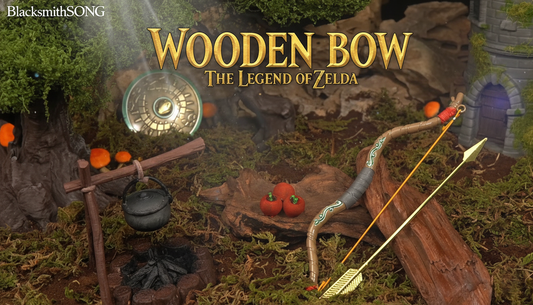Forging Wood from Metal: The 18cm Zelda Wooden Bow Replica (52g)