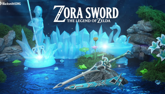The Aquatic Blade: 21cm Zora Sword Metal Replica (97g)