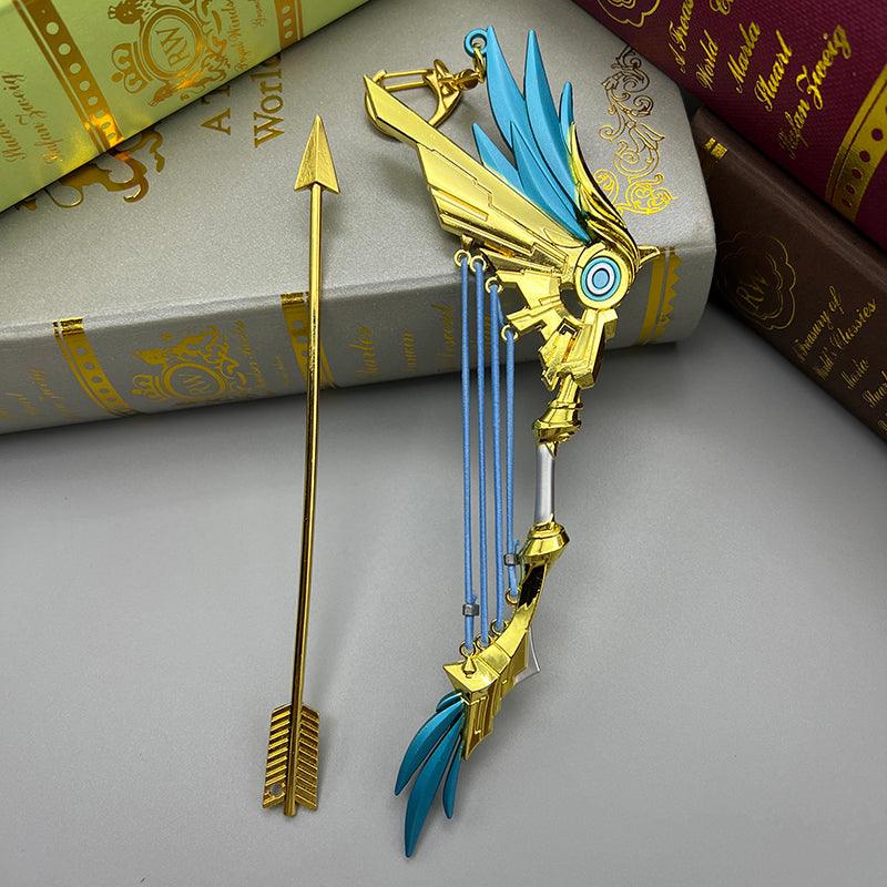 Genshin Impact Skyward Harp Bow 1:6 Military-Grade Zinc Replica for Celestial Chord Collector Shrine Display - BlacksmithSONG