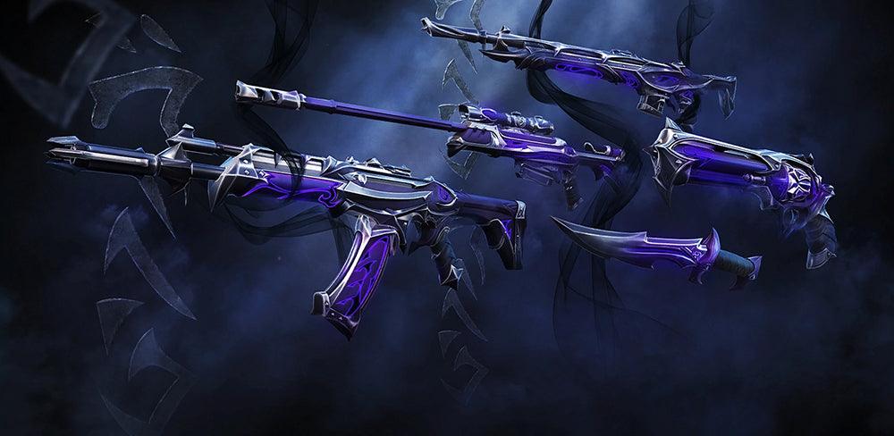 Reaver Vandal Rifle Replica - VALORANT Gothic Pulse Rifle 1:6 Scale | Radiance Tech Energy Core & Soul Harvester Design | Electroplated Zinc Alloy for Dark Theme Gaming Setups - BlacksmithSONG