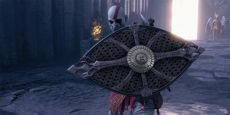 God of War Dauntless Shield 1:6 Aircraft-Grade Zinc Alloy Replica - Spartan Battle Texture, Hardcore Fan Collection, No Assembly Required (Limited Stock) - BlacksmithSONG