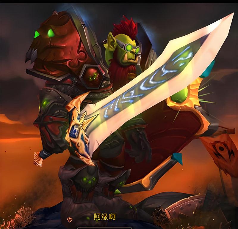 WoW Classic Quel'Serrar Sword Replica - Onyxia Raid Trophy & Red Dragonflight Legacy Display Art - BlacksmithSONG