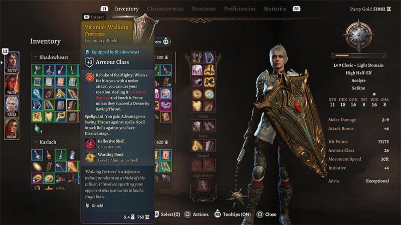 Viconia's Walking Fortress Replica - BG3 Shadowheart's Shield 1:6 Scale | Shadar-Kai Craftsmanship & Shar's Blessing | Dark Justiciar Display for Cleric Builds - BlacksmithSONG