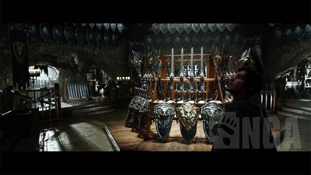 Warcraft Movie Alliance Lion Shield Replica - Stormwind Symbol Collector's Edition | Epic Battles Display Art - BlacksmithSONG