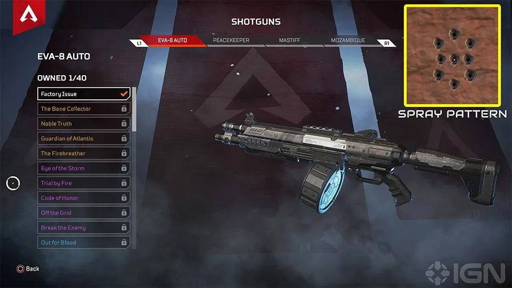 EVA-8 Auto Shotgun Replica - Apex Legends Fully-Automatic Close Combat 1:6 Scale | Detachable Magazine & Electrostatic Coating | Newbie-Friendly Zinc Alloy Display for Hot Zone Raiders - BlacksmithSONG
