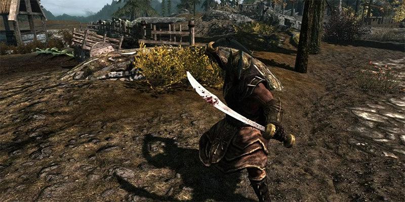 Windshear - Skyrim Red Wave Staggering Blade 1:6 Scale | Pirate Ship Boarding Weapon | Knockback Effect Inspired Display for Naval Combat Enthusiasts - BlacksmithSONG