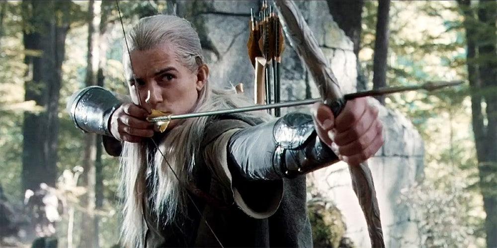 Galadhrim Bow Replica - LOTR Lothlórien Elven Archery 1:6 Scale | Polished Alloy Recurve Design | Lady Galadriel Guard Display for Archery Enthusiasts - BlacksmithSONG