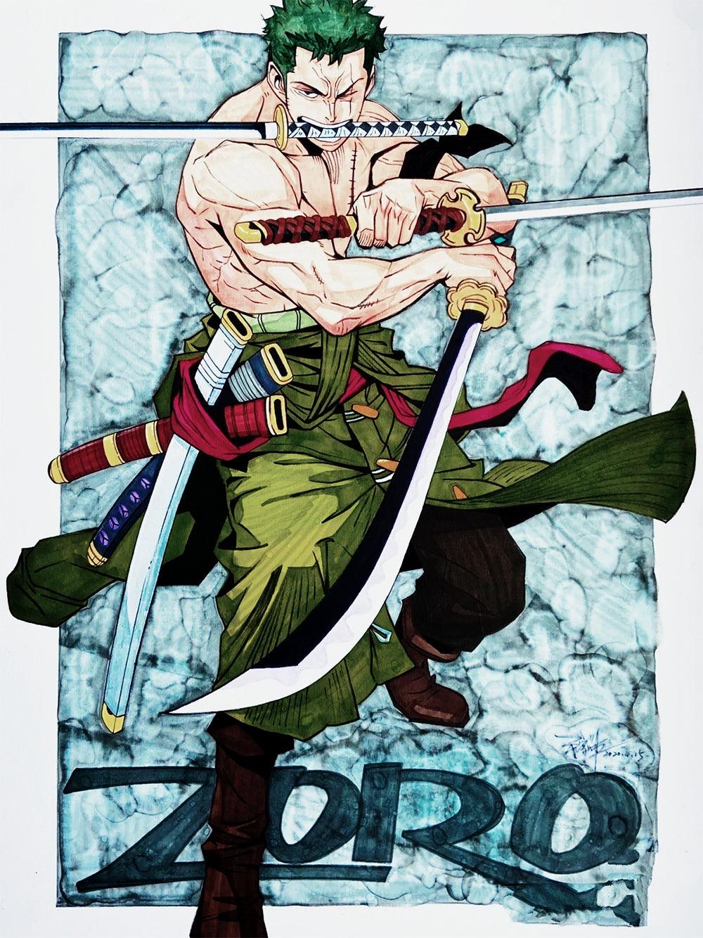 One Piece Sandai Kitetsu Replica - Zoro's Cursed Demon Blade | Wano Country Cursed Katana Collectible - BlacksmithSONG