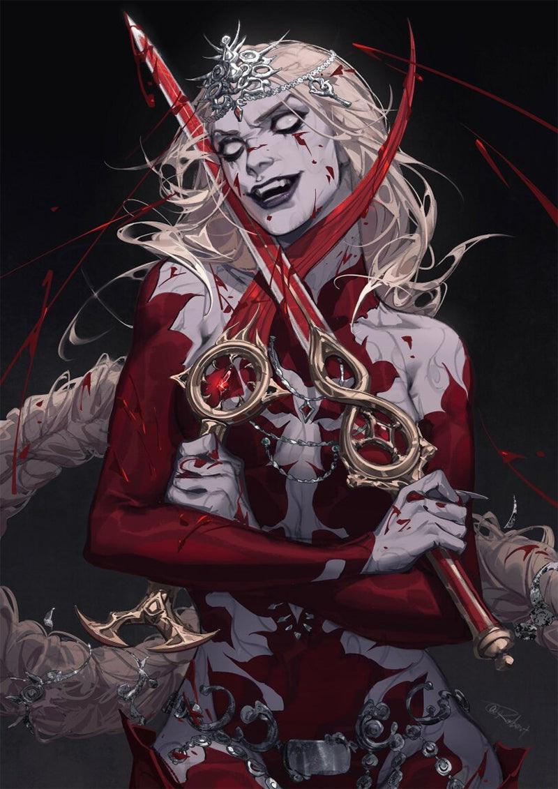 Crimson Mischief Shortsword - BG3 Bhaal's Blessed Blade 1:6 Scale | Bleeding Edge Enchantment | Murder God's Artifact for Dark Urge Playthroughs - BlacksmithSONG