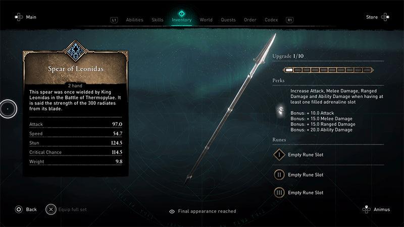 Spear of Leonidas - AC Valhalla x Odyssey Crossover 1:6 Scale | Spartan-Norse Mythical Hybrid | All-Father's Legacy Display for Timeline Explorers - BlacksmithSONG