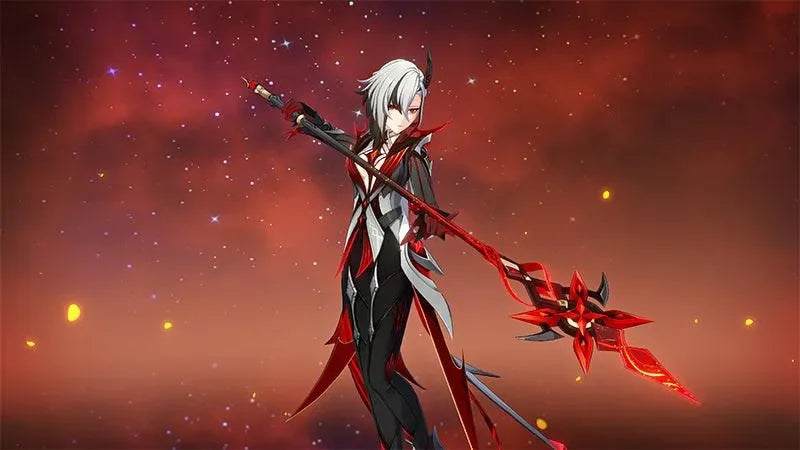 Crimson Moon's Semblance Replica | Genshin Impact Spear | Metal Collectible | BlacksmithSONG - BlacksmithSONG