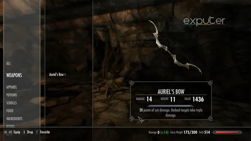 Auriel's Bow Skyrim Replica | 1:6 Scale Bow | Elder Scrolls V Collectible | BlacksmithSONG - BlacksmithSONG