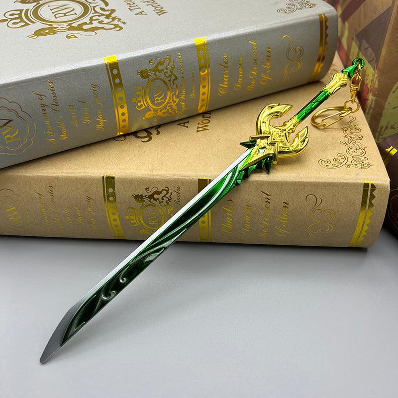 Genshin Impact Primordial Jade Cutter - Yaksha's Vigilant Blade for Liyue Adepti Mythic Arsenal Collection - BlacksmithSONG