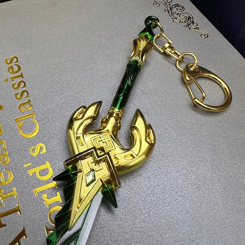 Genshin Impact Primordial Jade Cutter - Yaksha's Vigilant Blade for Liyue Adepti Mythic Arsenal Collection - BlacksmithSONG