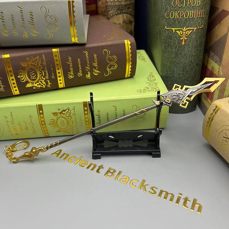 Vortex Vanquisher Spear Replica | Genshin Impact Metal Collectible | BlacksmithSONG - BlacksmithSONG