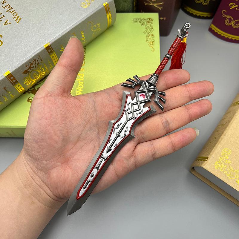 Royal Guard's Claymore Replica - The Legend of Zelda Two-Handed Colossus 1:6 Zinc Alloy | Last Stand Blade Texture & Crimson Accents | Multi-Layer Baked Finish for Lynel Slayers - BlacksmithSONG