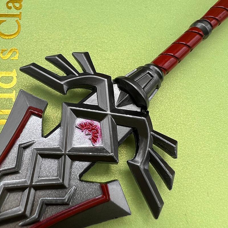 Royal Guard's Claymore Replica - The Legend of Zelda Two-Handed Colossus 1:6 Zinc Alloy | Last Stand Blade Texture & Crimson Accents | Multi-Layer Baked Finish for Lynel Slayers - BlacksmithSONG
