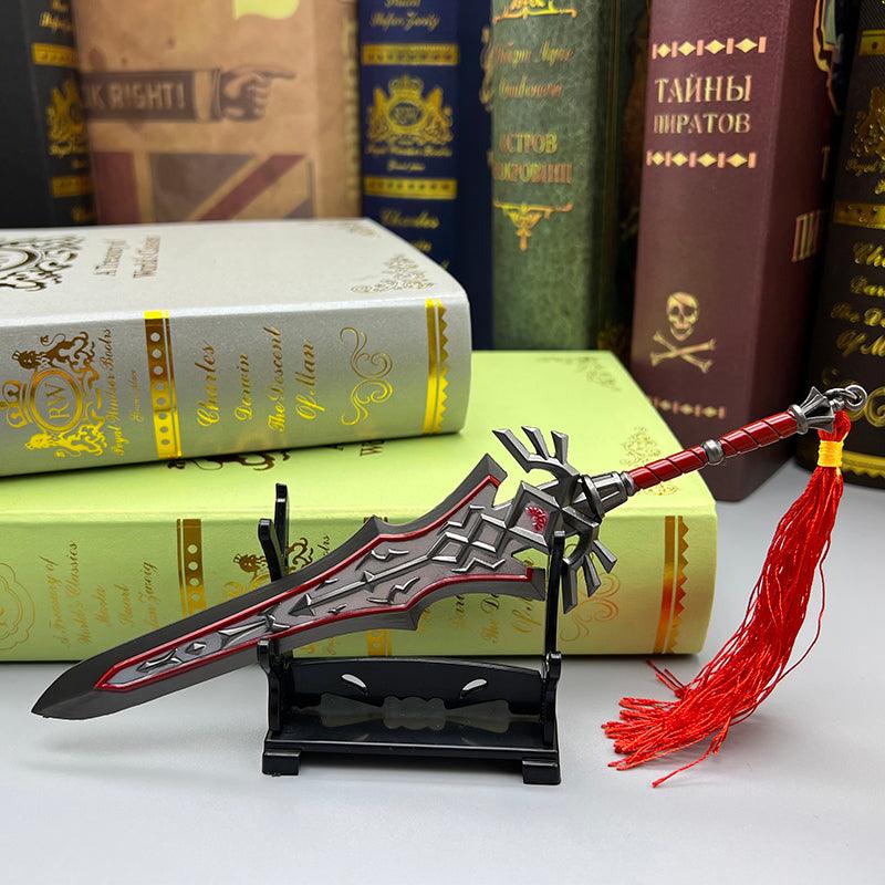 Royal Guard's Claymore Replica - The Legend of Zelda Two-Handed Colossus 1:6 Zinc Alloy | Last Stand Blade Texture & Crimson Accents | Multi-Layer Baked Finish for Lynel Slayers - BlacksmithSONG