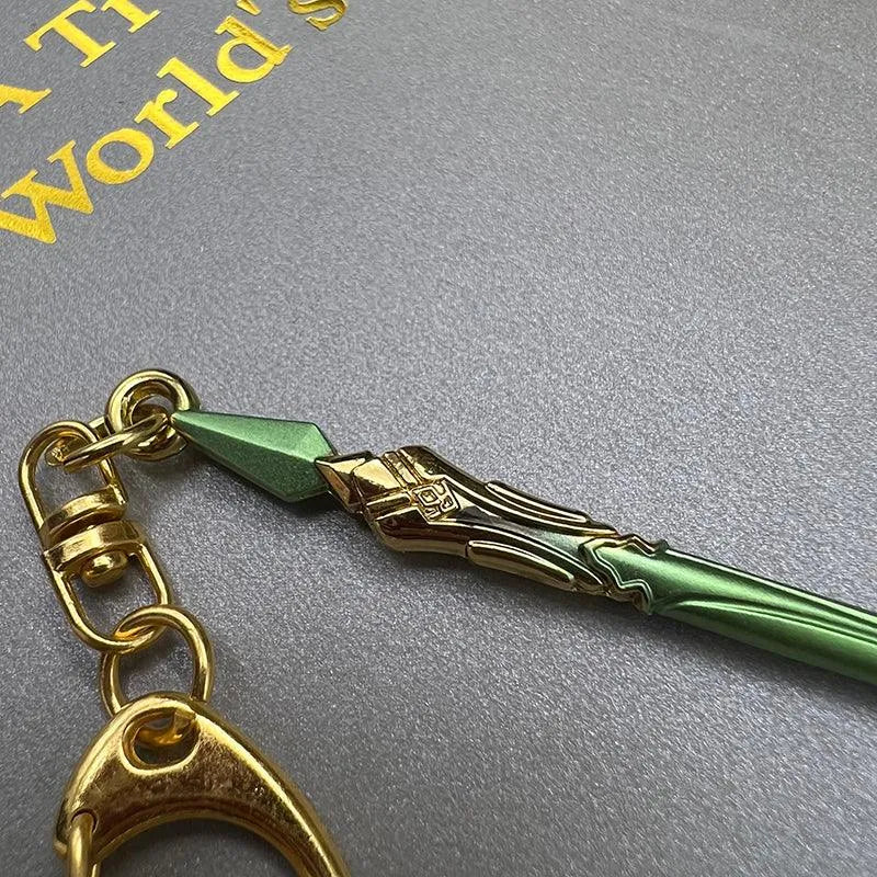 Primordial Jade Winged-Spear Replica | Genshin Impact Metal Spear | Collectible | BlacksmithSONG - BlacksmithSONG