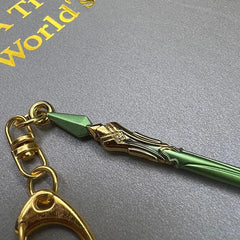 Primordial Jade Winged-Spear Replica | Genshin Impact Metal Spear | Collectible | BlacksmithSONG - BlacksmithSONG