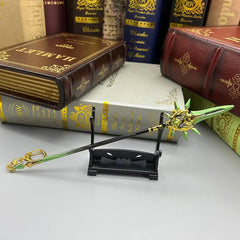 Primordial Jade Winged-Spear Replica | Genshin Impact Metal Spear | Collectible | BlacksmithSONG - BlacksmithSONG