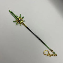 Primordial Jade Winged-Spear Replica | Genshin Impact Metal Spear | Collectible | BlacksmithSONG - BlacksmithSONG