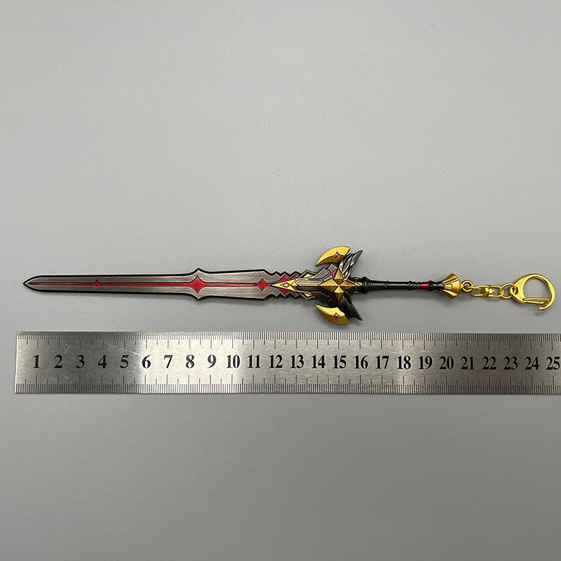 Genshin Impact Black Sword 1:6 Zinc Alloy Replica - Shadow-Etched Battle Pass Blade, Spartan Forged Edge, Gamer Cave Artifact Collection - BlacksmithSONG