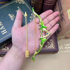 The Viridescent Hunt Bow Replica | Genshin Impact Metal Collectible | 1:6 Scale | BlacksmithSONG - BlacksmithSONG