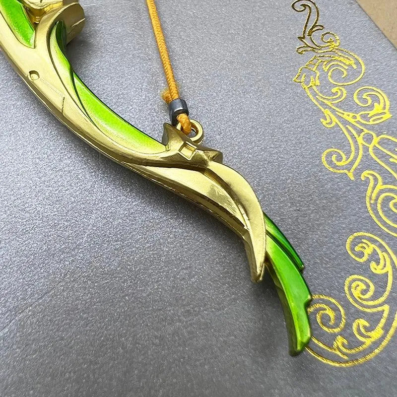 The Viridescent Hunt Bow Replica | Genshin Impact Metal Collectible | 1:6 Scale | BlacksmithSONG - BlacksmithSONG