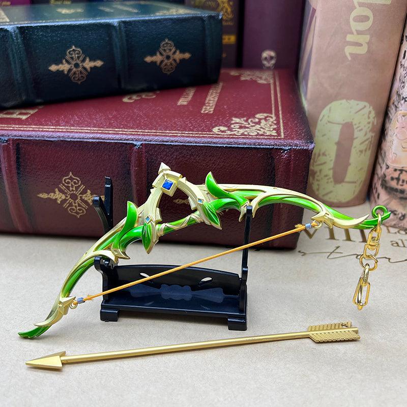 Genshin Impact The Viridescent Hunt Replica - Venti's Signature Bow | Anemo Archery Collector's Display Art - BlacksmithSONG