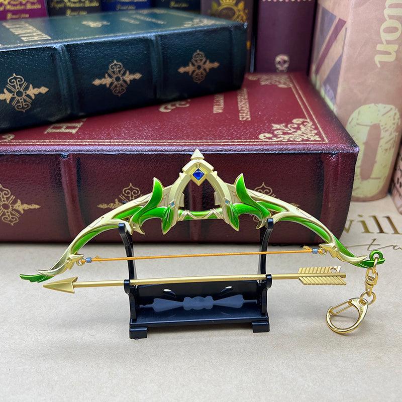 Genshin Impact The Viridescent Hunt Replica - Venti's Signature Bow | Anemo Archery Collector's Display Art - BlacksmithSONG