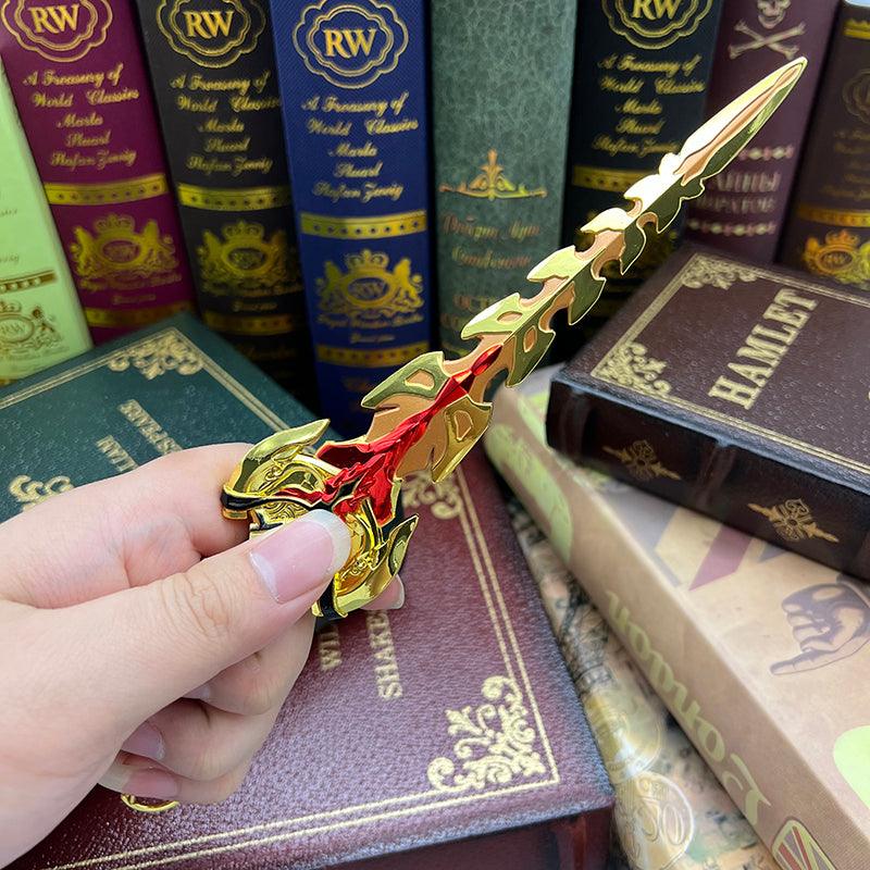 Genshin Impact Serpent Spine Greatsword Replica - Shielded Warrior's Claymore | Spiral Abyss Meta Build Collectible - BlacksmithSONG