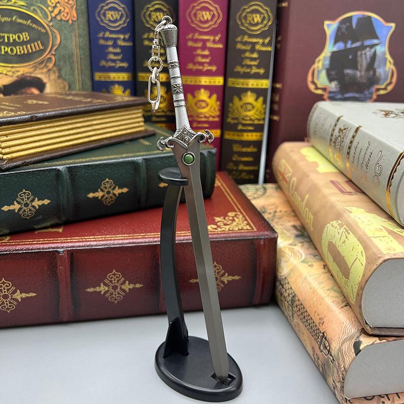 God of War Ragnarok Skofnung Sword 1:6 Zinc Alloy Die-Cast Model - Norse Rune Engraved King Hrolf Kraki Replica, Anti-Corrosion Coating, Gamer Cave Decor - BlacksmithSONG
