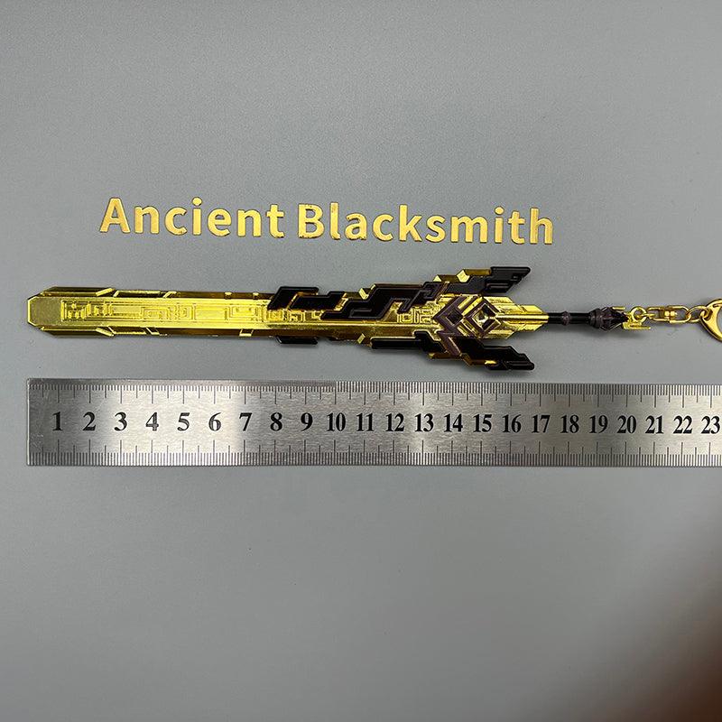 Genshin Impact The Unforged 1:6 Aerospace Alloy Claymore for Shield-Boosted Gaming Den Hardcore Collection - BlacksmithSONG