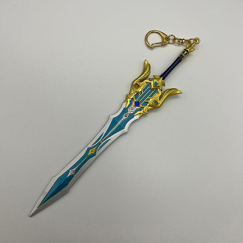 Genshin Impact Song of Broken Pines 1:6 Aerospace Zinc Alloy Claymore - Noblesse Frostcarved Relic for Tactical Game Room Display - BlacksmithSONG
