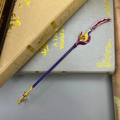 Engulfing Lightning Replica | Genshin Impact Naginata | Metal Collectible | BlacksmithSONG - BlacksmithSONG