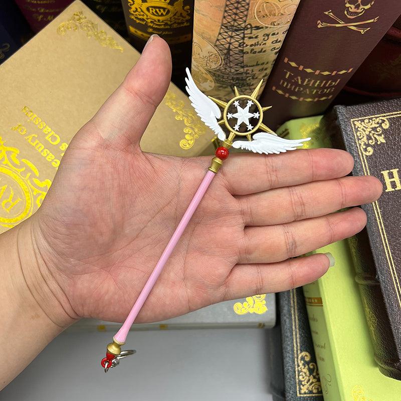 Dream Wand Replica - Cardcaptor Sakura Kinomoto's Evolving Staff 1:6 Scale | Celestial Star Embossed Zinc Alloy | Magical Girl Transformation Collector's Edition - BlacksmithSONG