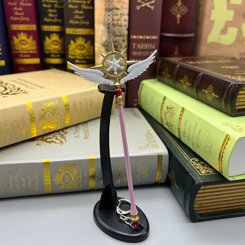 Dream Wand Replica - Cardcaptor Sakura Kinomoto's Evolving Staff 1:6 Scale | Celestial Star Embossed Zinc Alloy | Magical Girl Transformation Collector's Edition - BlacksmithSONG