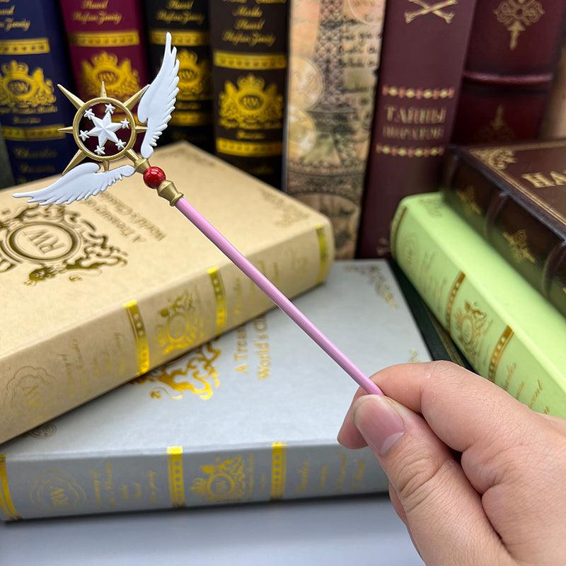 Dream Wand Replica - Cardcaptor Sakura Kinomoto's Evolving Staff 1:6 Scale | Celestial Star Embossed Zinc Alloy | Magical Girl Transformation Collector's Edition - BlacksmithSONG