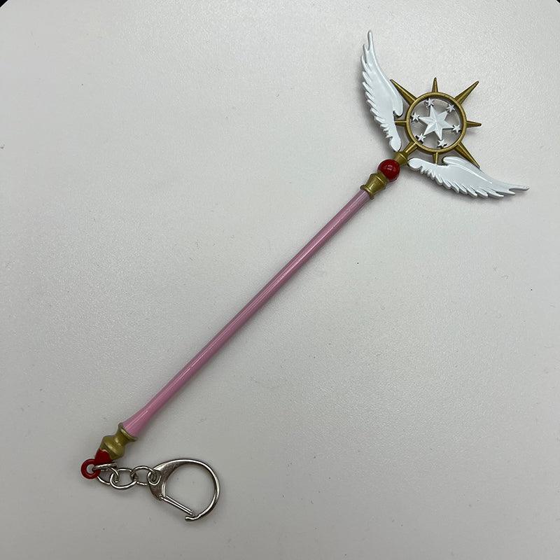 Dream Wand Replica - Cardcaptor Sakura Kinomoto's Evolving Staff 1:6 Scale | Celestial Star Embossed Zinc Alloy | Magical Girl Transformation Collector's Edition - BlacksmithSONG