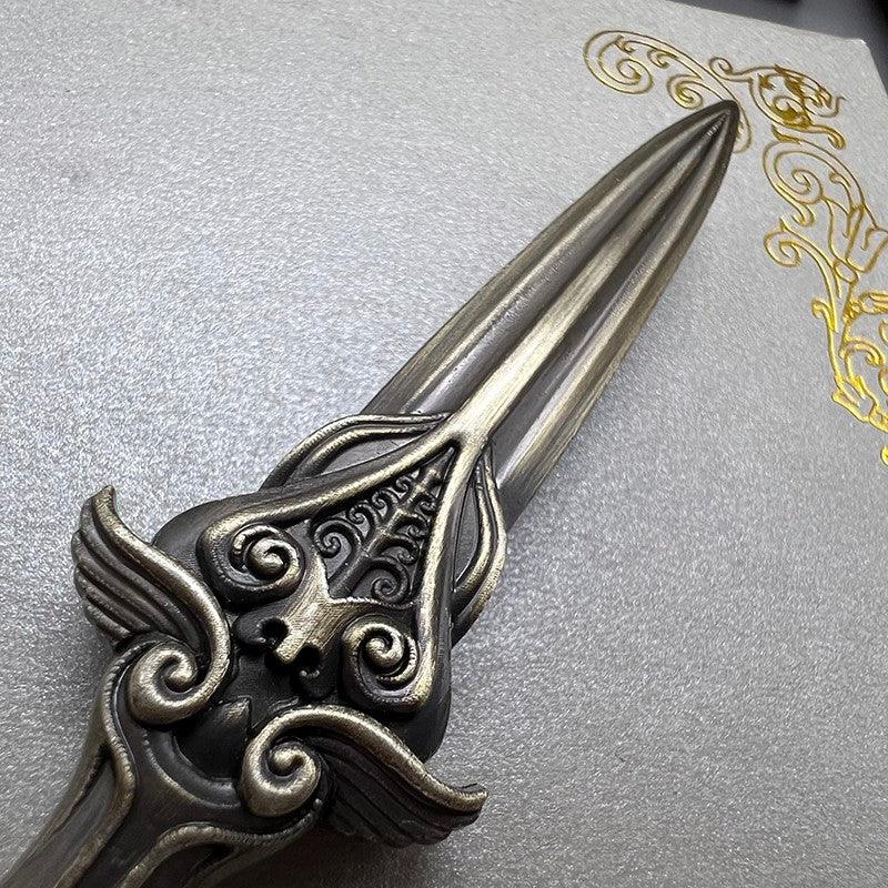 Athena's Spear Replica - AC Odyssey Divine Weapon 1:6 Scale | Greek Pantheon Artifact | Atlantis DLC Inspired Display for Mythological Collectors - BlacksmithSONG