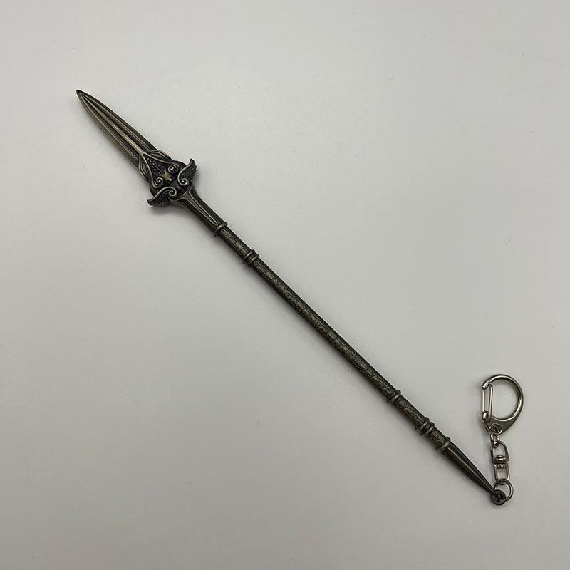 Athena's Spear Replica - AC Odyssey Divine Weapon 1:6 Scale | Greek Pantheon Artifact | Atlantis DLC Inspired Display for Mythological Collectors - BlacksmithSONG